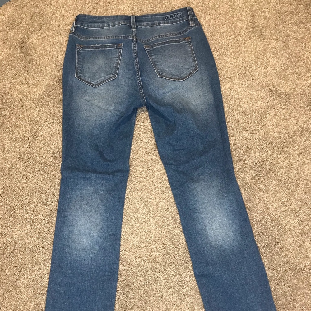 Fringed bottom jeans - Picture 2 of 4
